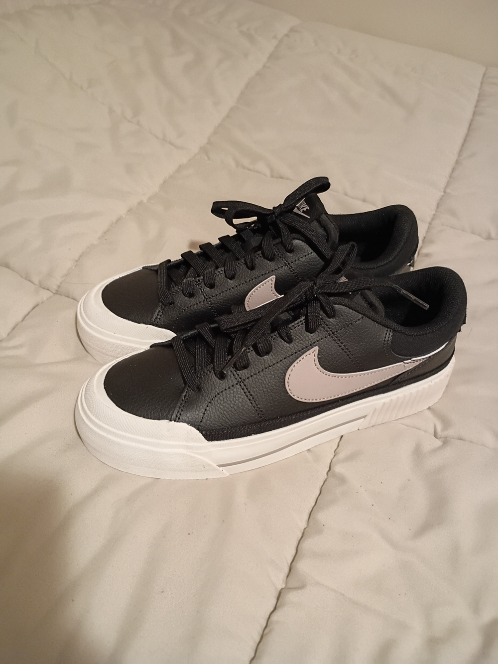 Nike Blazer Low Platform Black White & White Sneakers